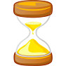 Clip art of an hourglass